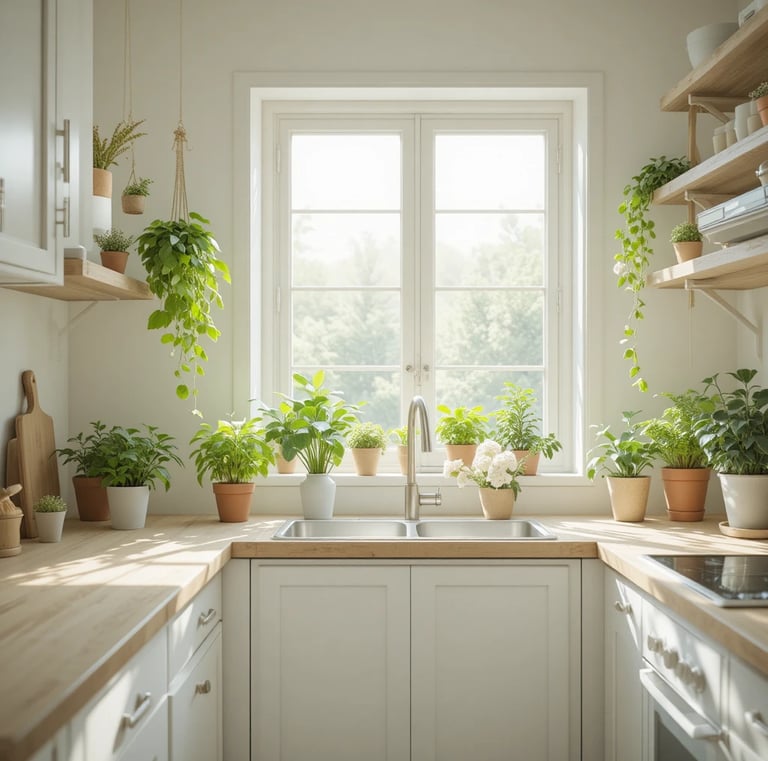 Lemonfilter Small Fake Plants, 5 Pack Mini Potted Artificial Eucalyptus Plant Greenery Plastic Fake