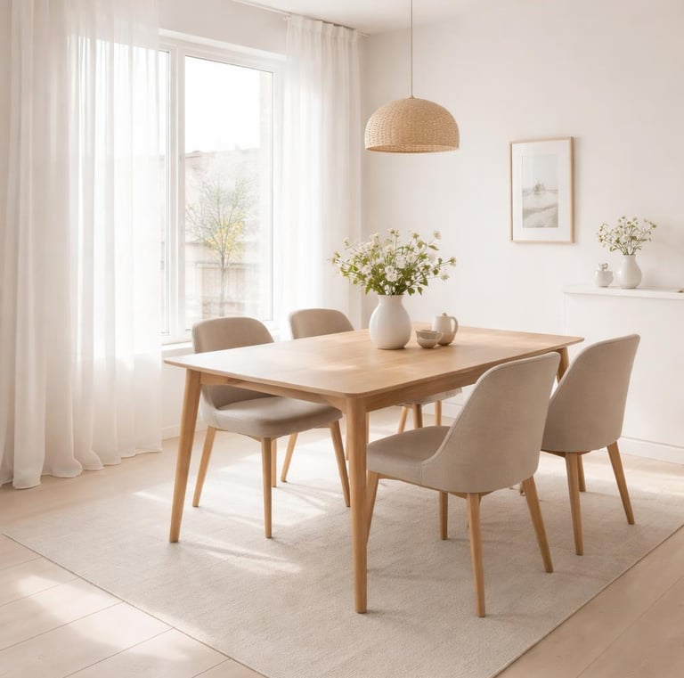 Set of 4 Dining Kitchen Mid-Century Modern