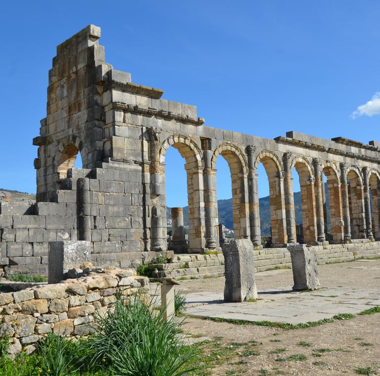 Volubilis Roman ruins tour in Morocco near Fez and Meknes