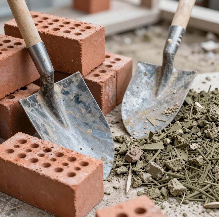 Happy family standing in front of their new apartment, symbolizing trust and new beginnings.