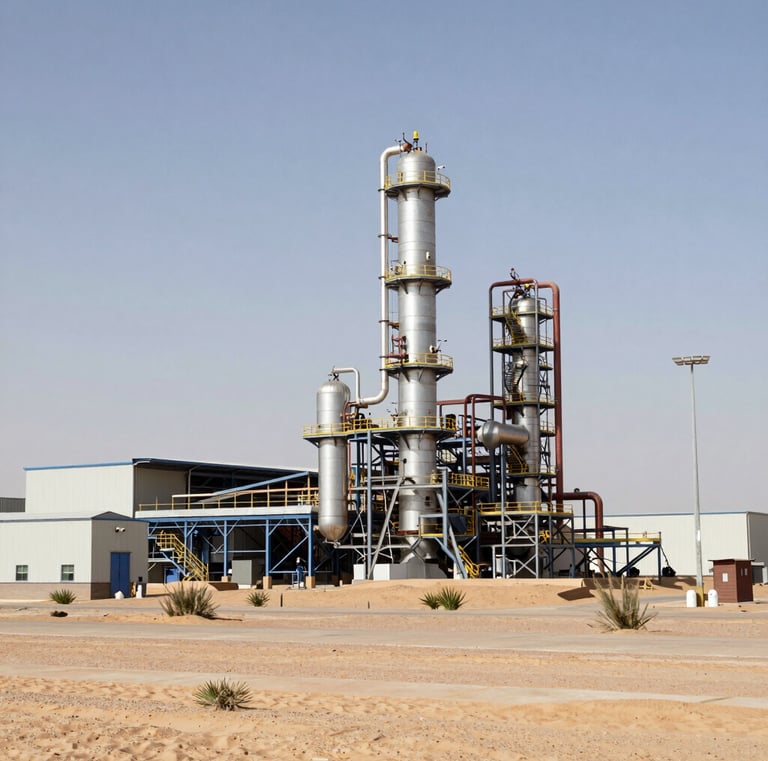 Close-up of a safety officer in deep blue uniform inspecting machinery with digital tablet in hand.