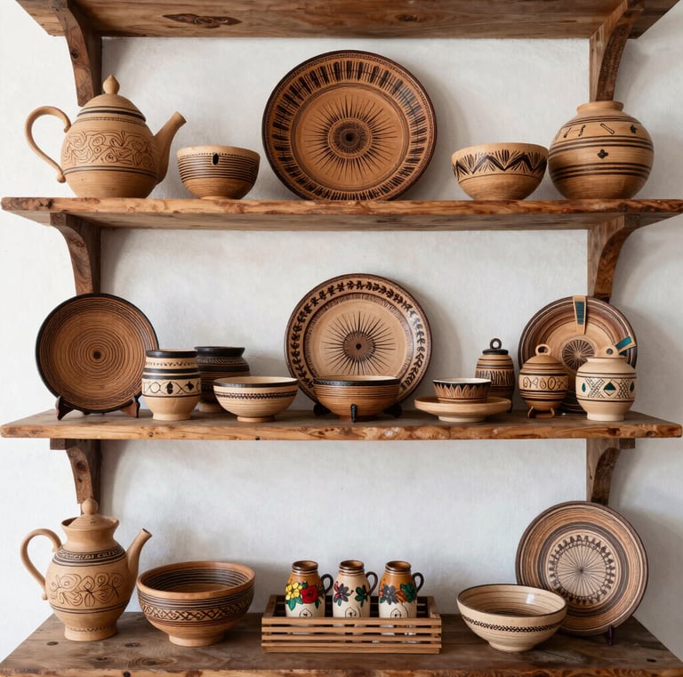 A smiling person holding a reusable shopping bag filled with sustainable products.