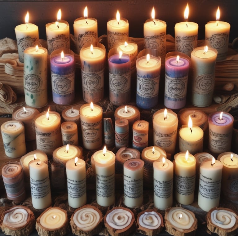 A peaceful moment of spiritual cleansing with smoke rising from sage bundles.