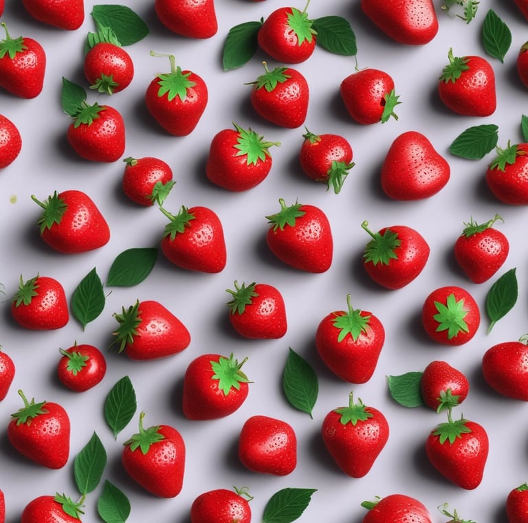 Artisan crafting strawberry-scented natural candles with delicate hands and soft lighting