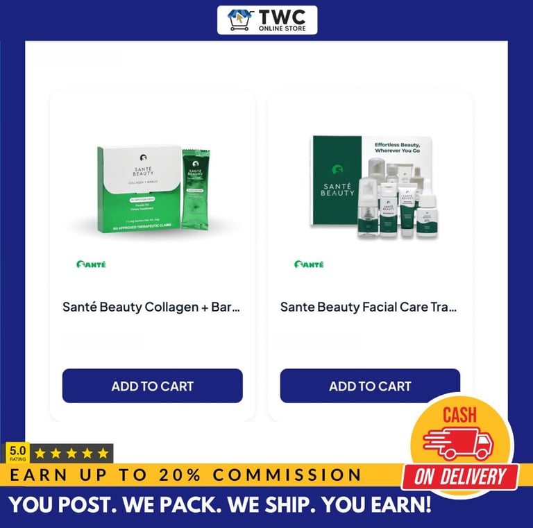 Cheapest Drop Shipping Business Philippines - Sante Organic Barley Health Wellness Products Collagen