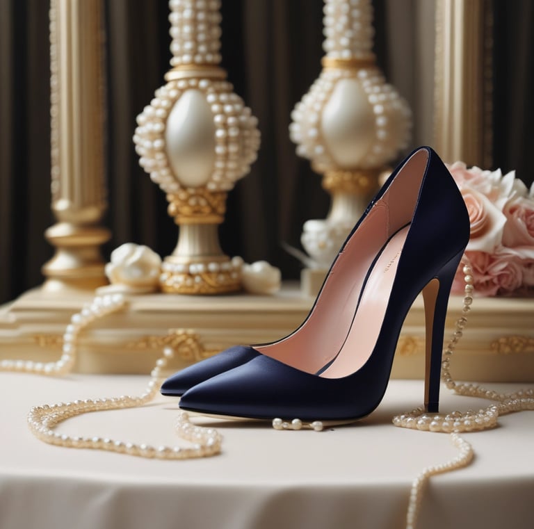 Luxurious perfume bottles with delicate light reflections on a polished surface.