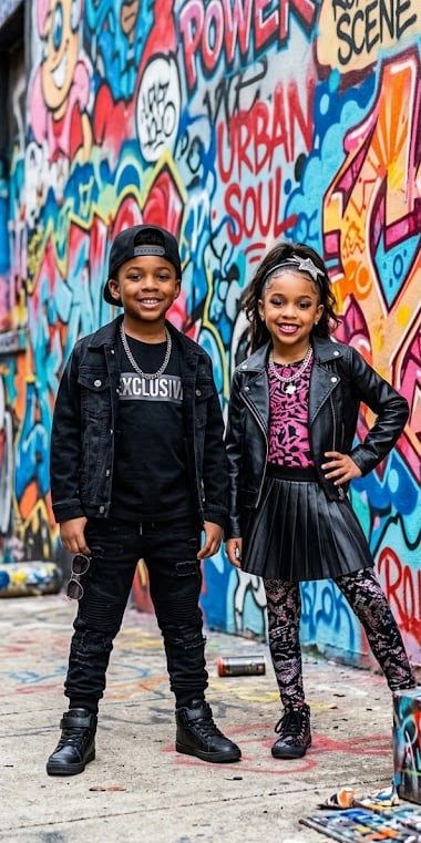 Designer name brand clothing for young kids