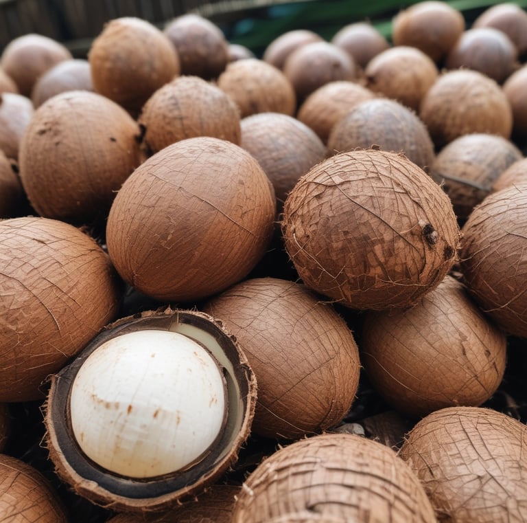 A busy port with containers labeled for international export.