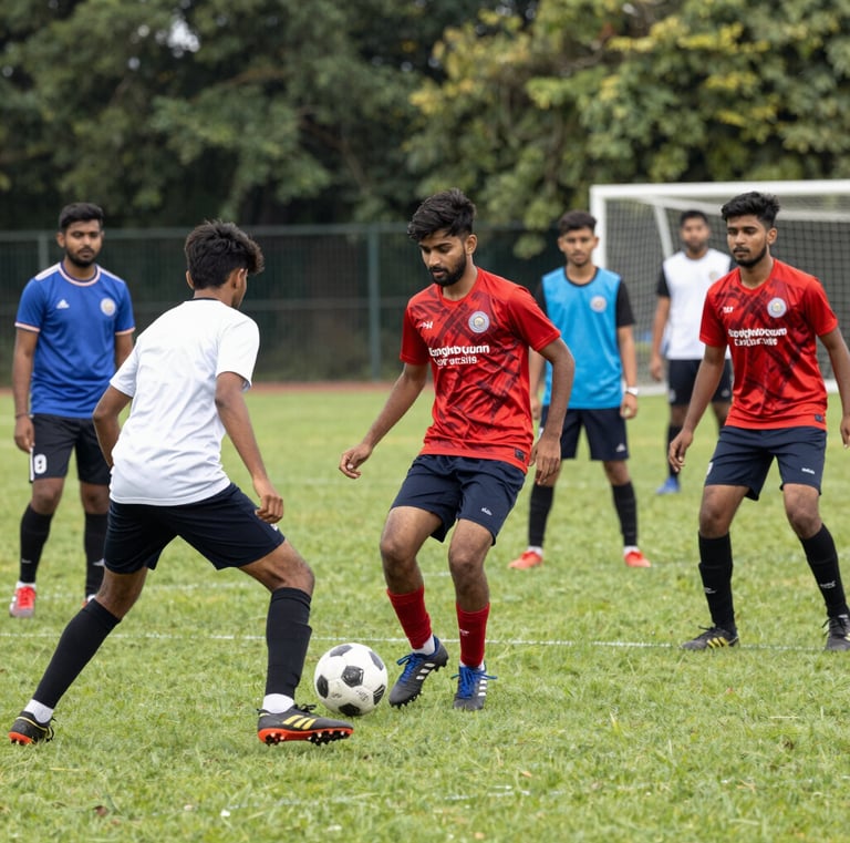 Close-up of an Indian student studying with a laptop and textbooks in a modern library.
