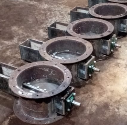 adlerwinden llp mild steel fabricated air dampener motorized