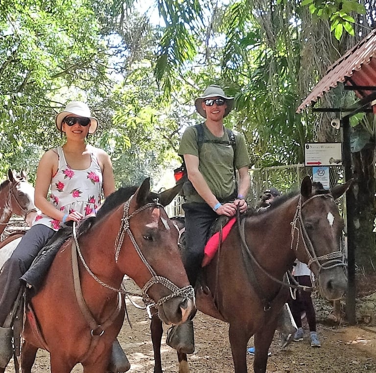 Saddled up for Nauyaca Falls