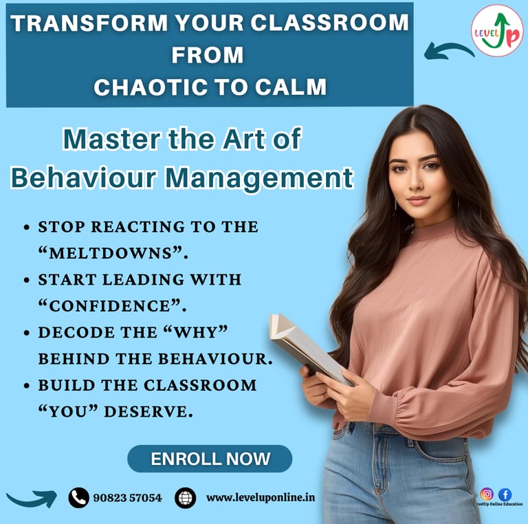 LevelUp Online Education behaviour management course empowers educators with calm classroom strategy