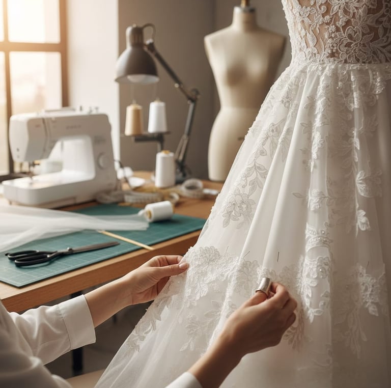 Retouches robes de mariée