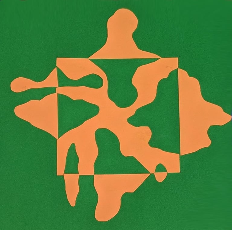 notan cut paper project