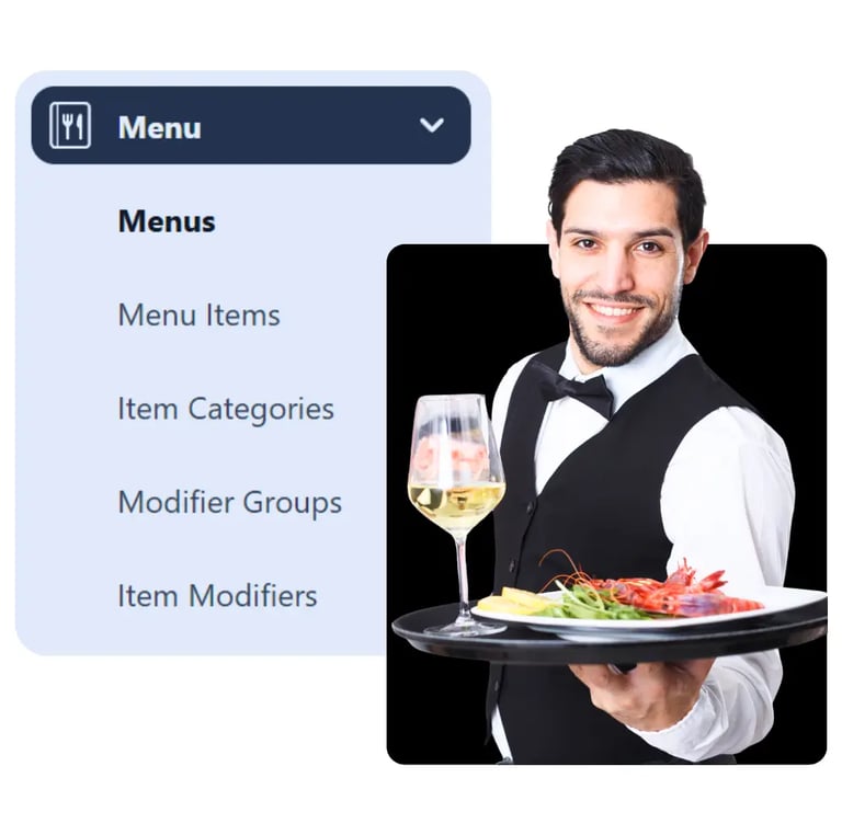 menu management cloud pos system
