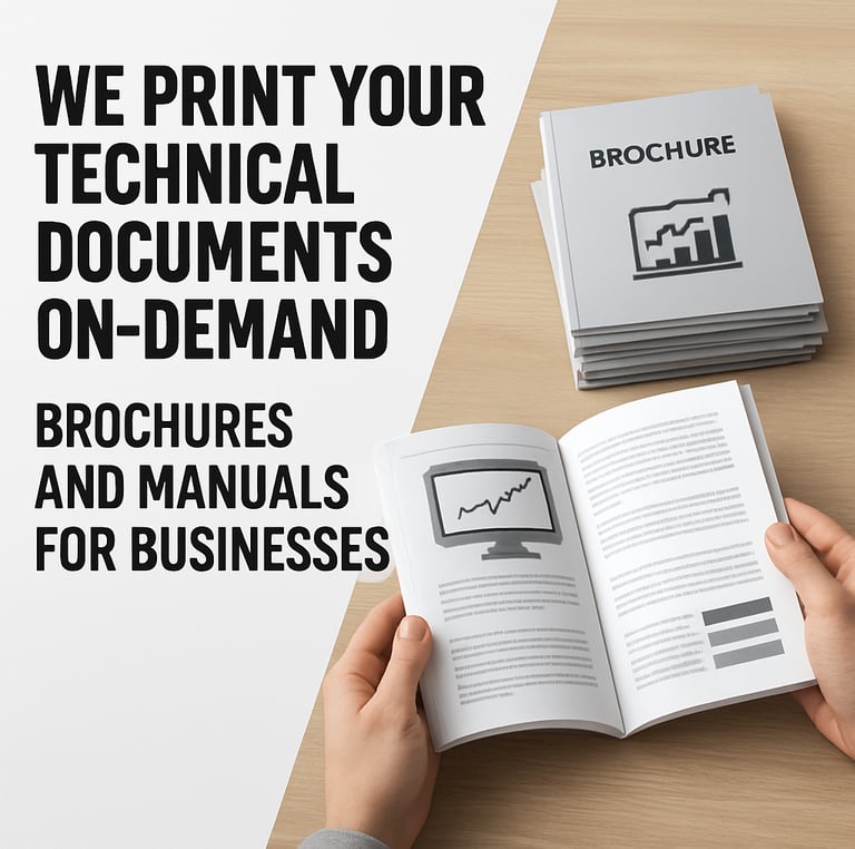 A friendly technician handing over a printed manual to a satisfied customer in a cozy local workshop.