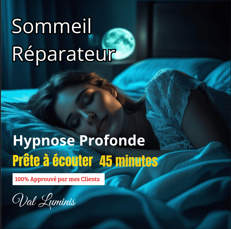 hypnose sommeil réparateur hypnose sommeil profond hypnose régénération nocturne
