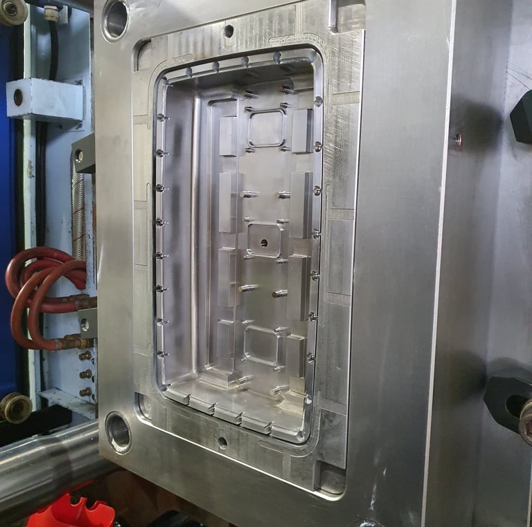 Injection mould for Plasdev housing ready to mould ASA material
