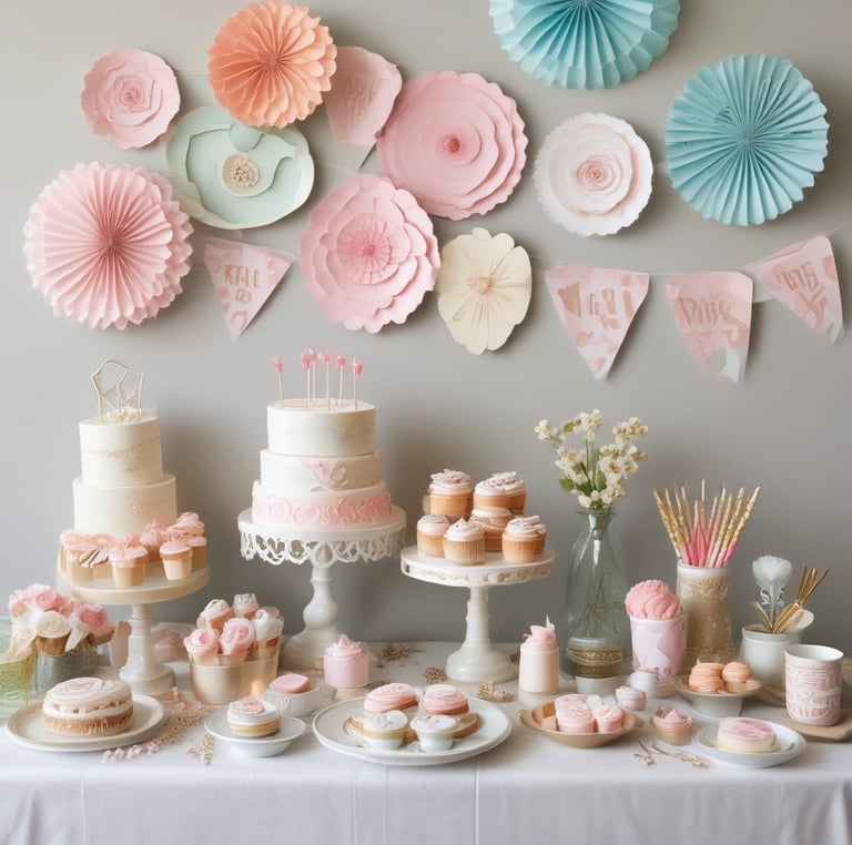 A cozy workspace with a laptop, coffee cup, and a few curated products neatly arranged.