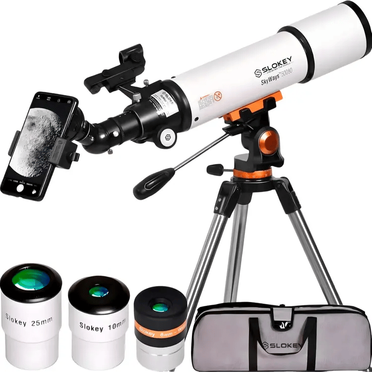 Slokey 50080 Telescopio Refractor 25x-250x para Niños y Principiantes 