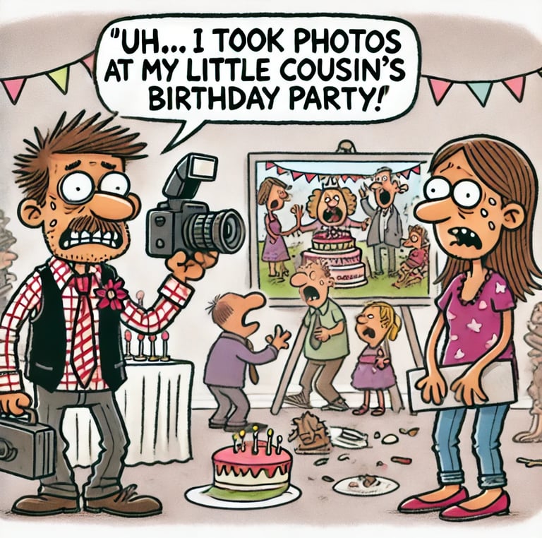 photographe qui n’a d’expérience que pour les anniversaires d’enfants ! 🎂📸😆 