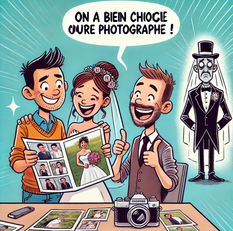 Une belle façon de montrer l'importance de bien choisir son photographe !