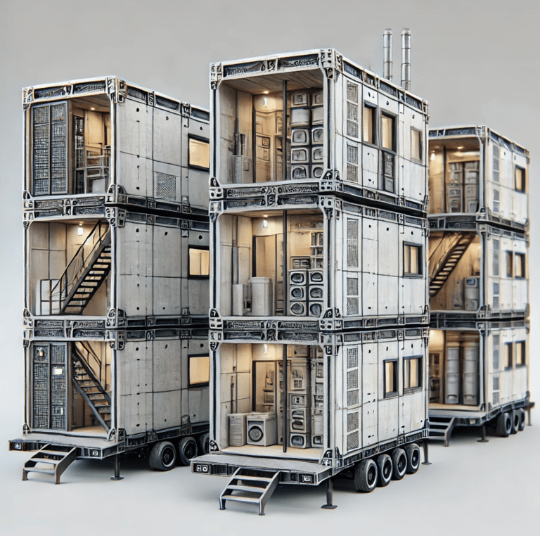 image de concept de tiny house originale : La tiny house modulaire