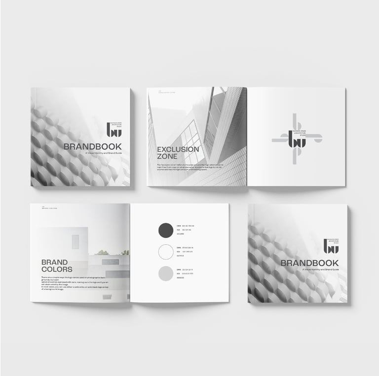 Eksempel på brandbook for Bauhaus Urban Architecture Studio.