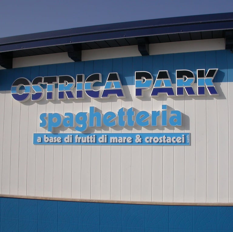 insegna lettere in polisterolo
