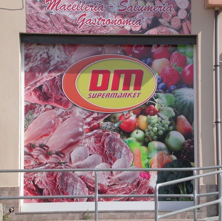decorazione outdoor negozio, stampa digitale