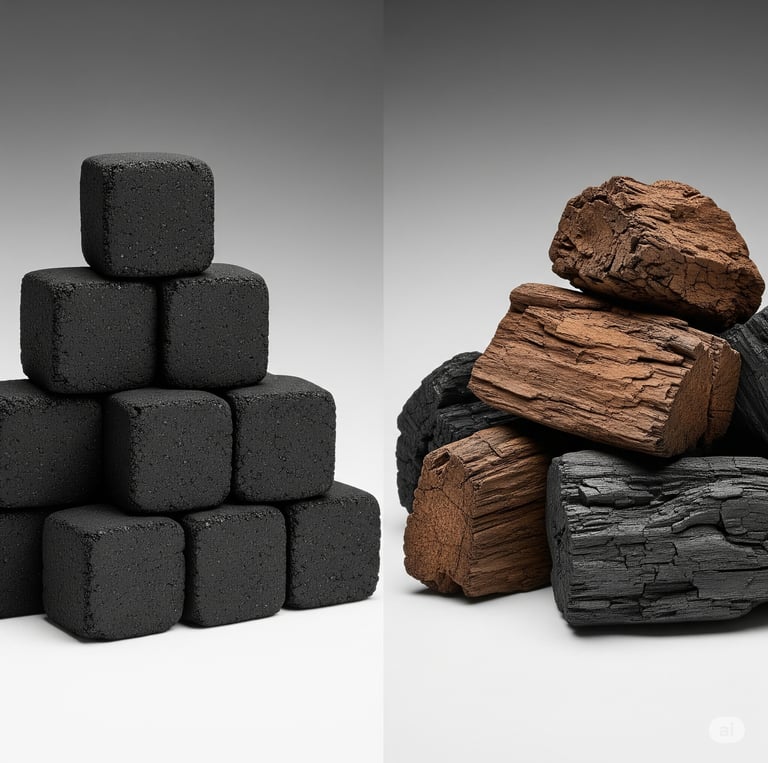 Coconut shell vs Lump wood