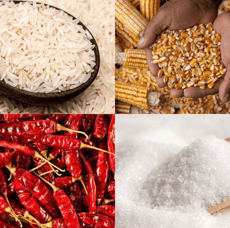 Rice, Chili, Maize, Sugar Photo - WEARE OCEAN EXPORT