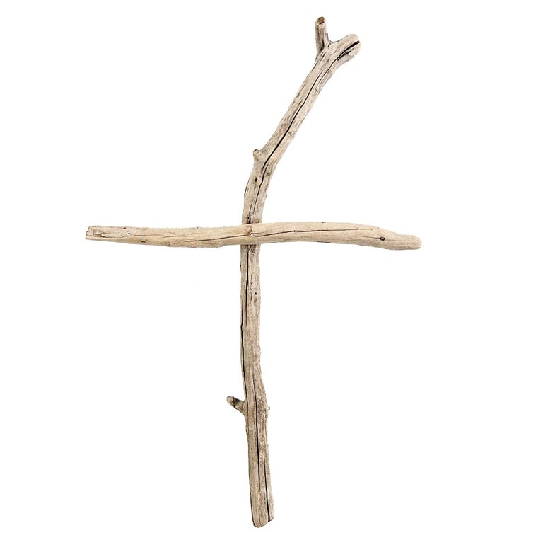 Driftwood Christian cross