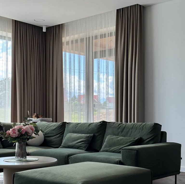 svetainės užuolaidos, užuolaidų salonas Kaune