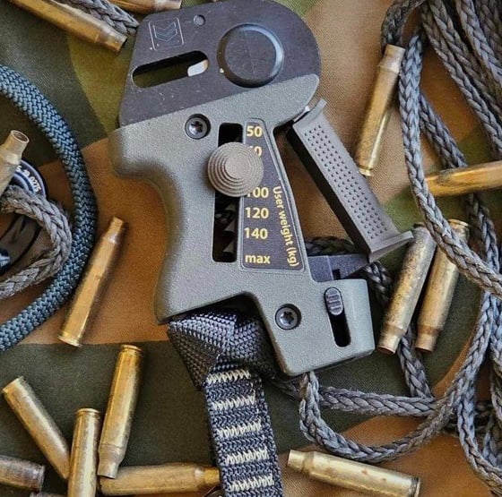 rapid rappel descender technora rope .308 casings