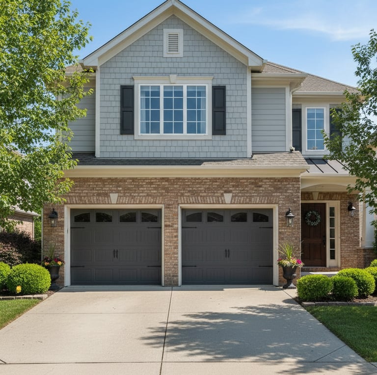 Photo of a residential home with 2 steel door garage doors in Corpus Christi, TX