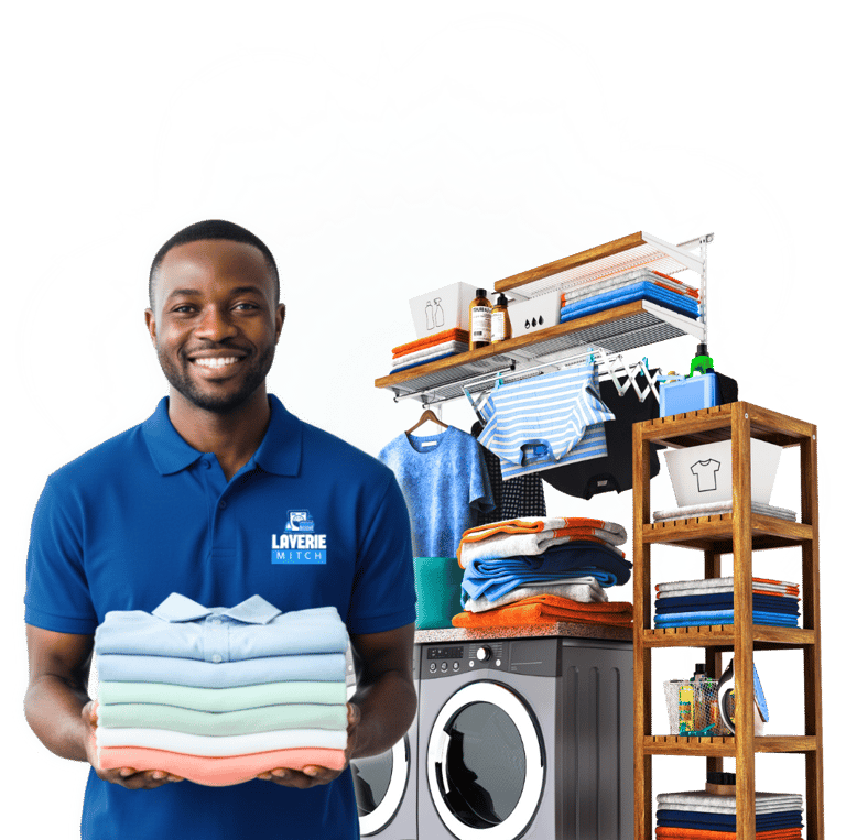 SERVICE DE LAVAGE FIABLE ET RAPIDE POUR VOS VÊTMENTS.