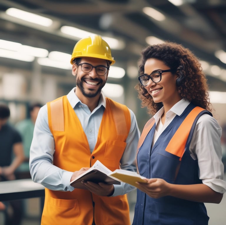 Close-up of a worker applying industrial adhesive to leather in a workshop.