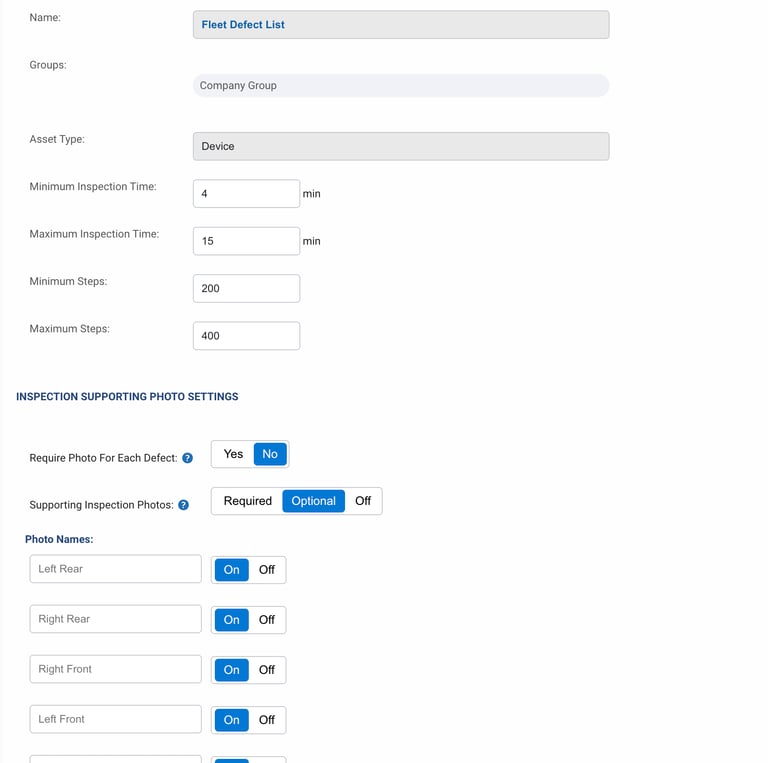 Photo showing customization of the ORIGOInspect dashboard and threshold setup