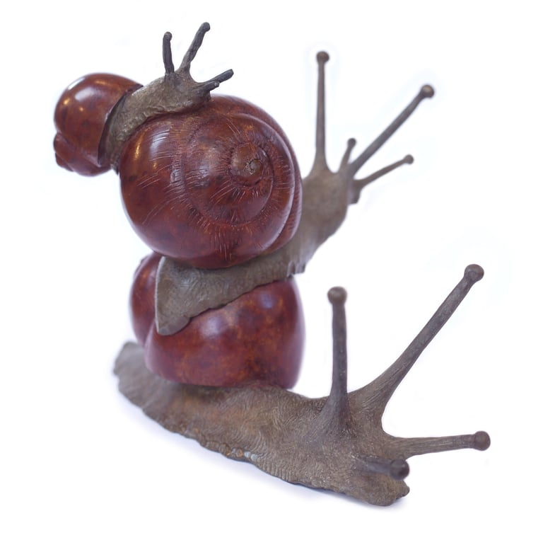 Bronze Sculpture Miniature Snail  By Mark Richard Hall