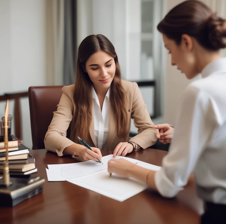 I review documents with you