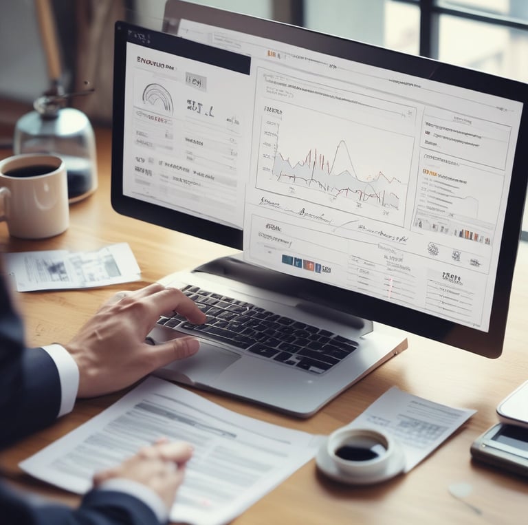 A candid photo of the founder chatting with a local shop owner in a cozy, dimly lit café, surrounded by laptops and notes.