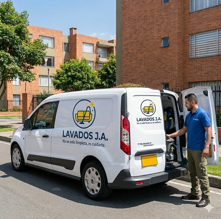 camioneta con técnico de limpieza en ibagué