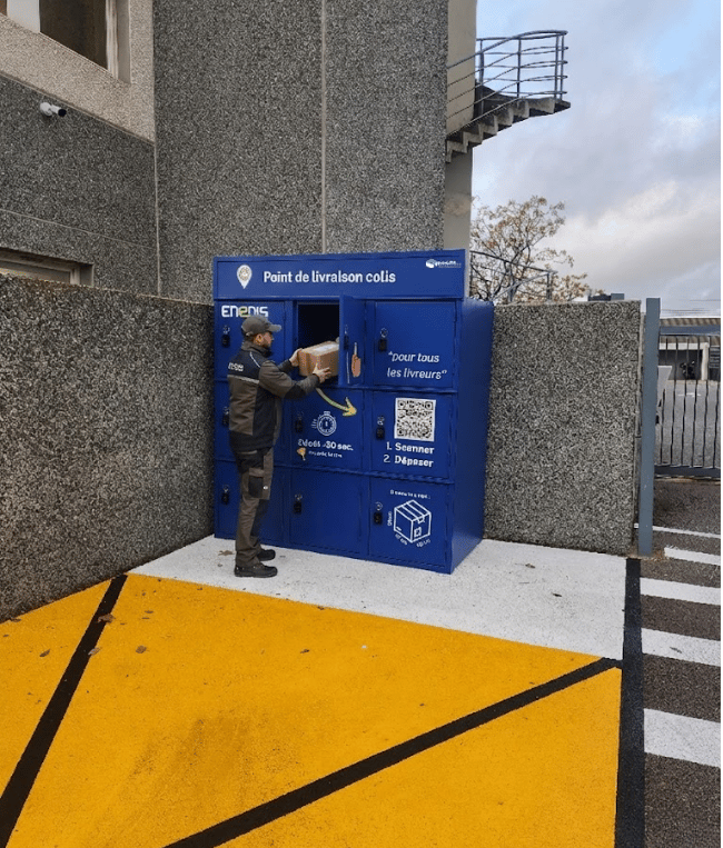 casier de reception colis en entreprise