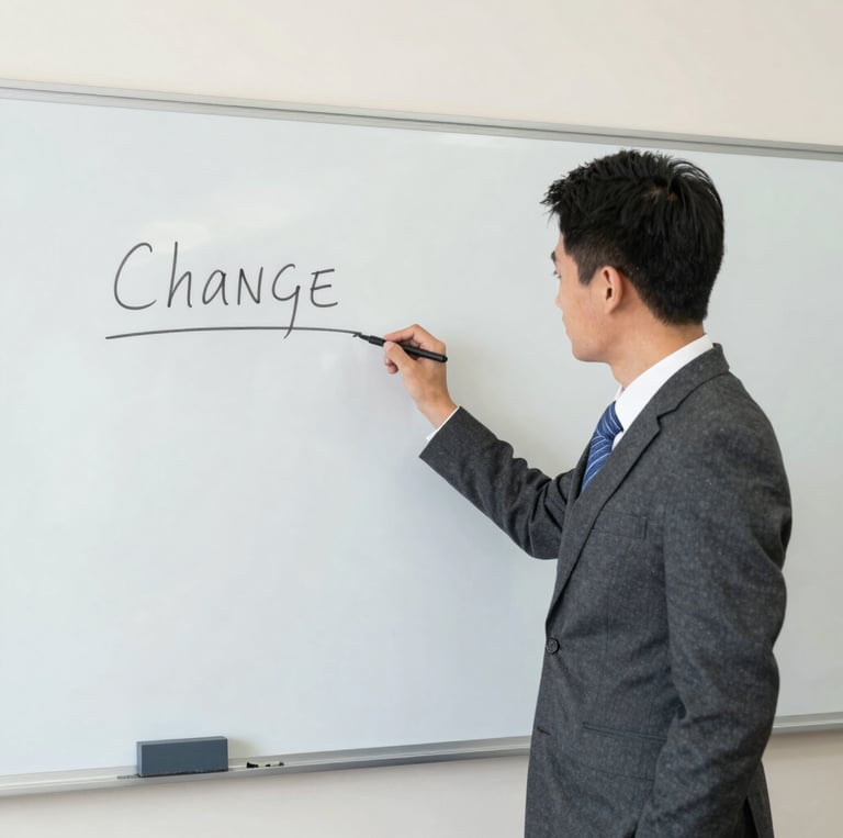A professional consultant explaining complex cryptography concepts to a client in a modern office.