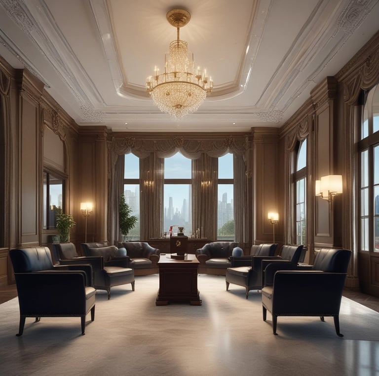 Professional business lawyers discussing case documents in a modern office setting.