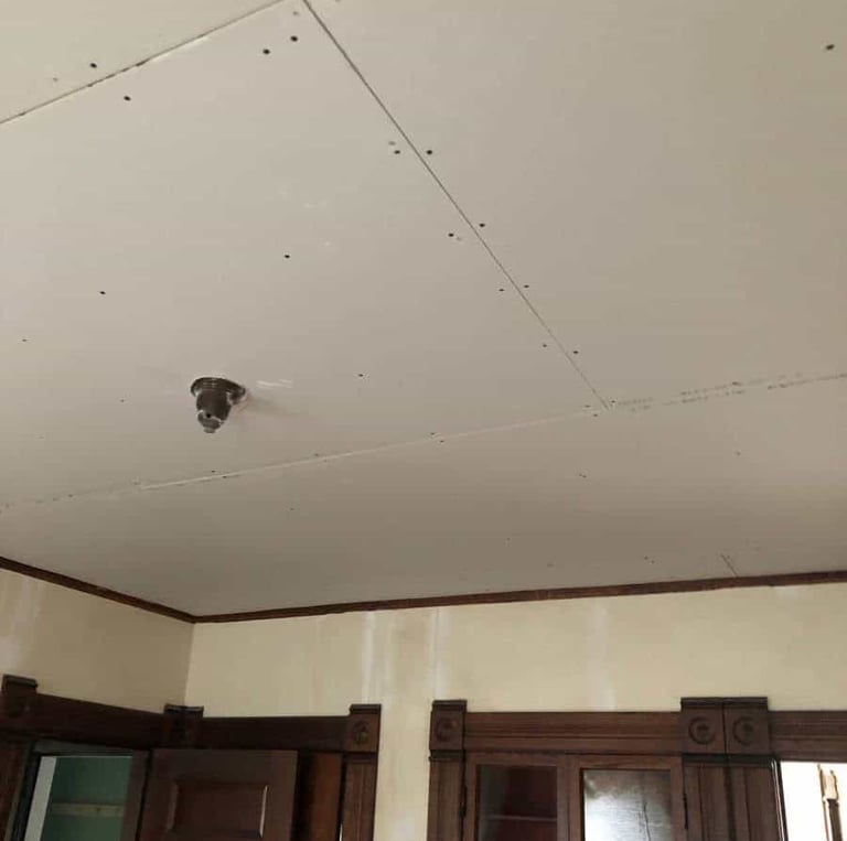 drywall hung over popcorn ceiling texture in springfield ma
