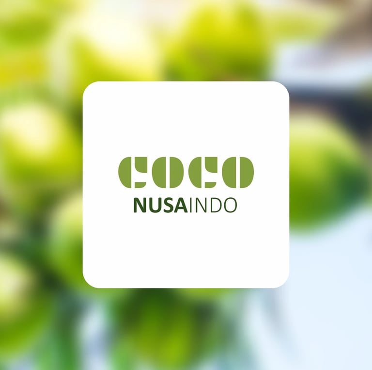 Coco Nusaindo logo, connecting global buyers to Indonesian coconut derivatives