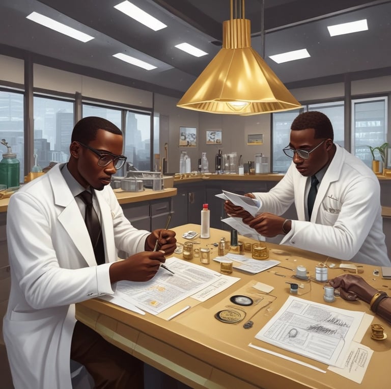 A team of underwater rescuers in action during a training session.