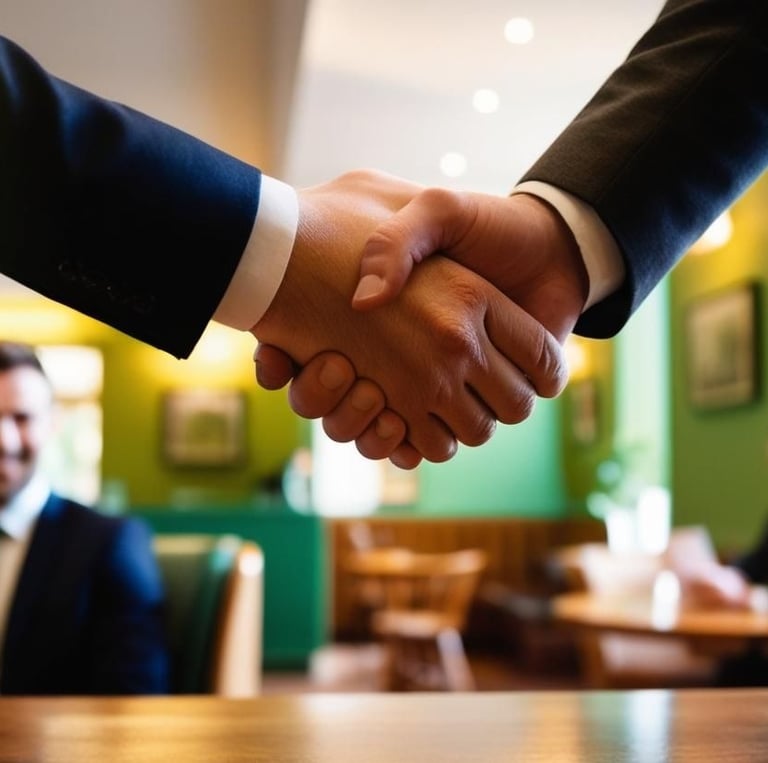 People Shaking Hands - Growth Partner section Hyper Boost